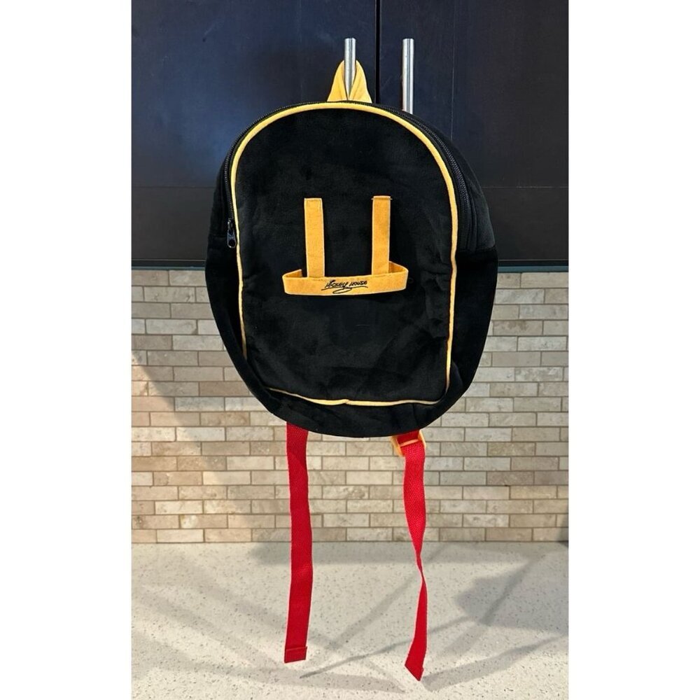 DISNEY Mickey Mouse Plush Backpack Designed To Carry A Plush